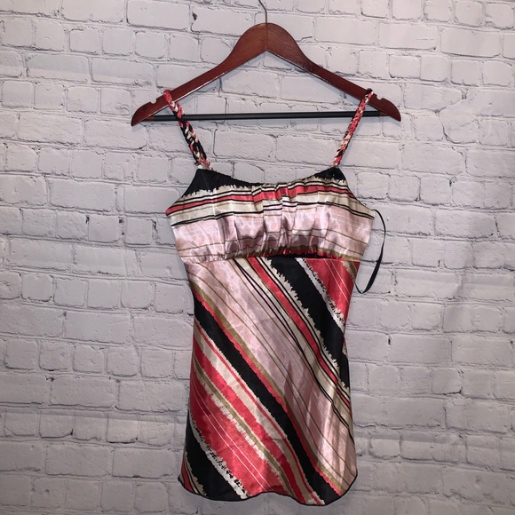 iZ byer california pink & black blouse size S - Picture 2 of 11